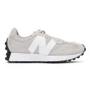 New Balance Unisex 327 Rain Cloud/White - Size 4