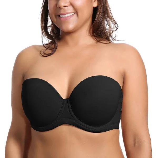 DELIMIRA Bra Black Underwire Convertible Bra 36B