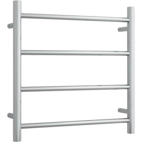 Thermorail Straight Round Ladder Heated 4 Bar Towel Rail Chrome