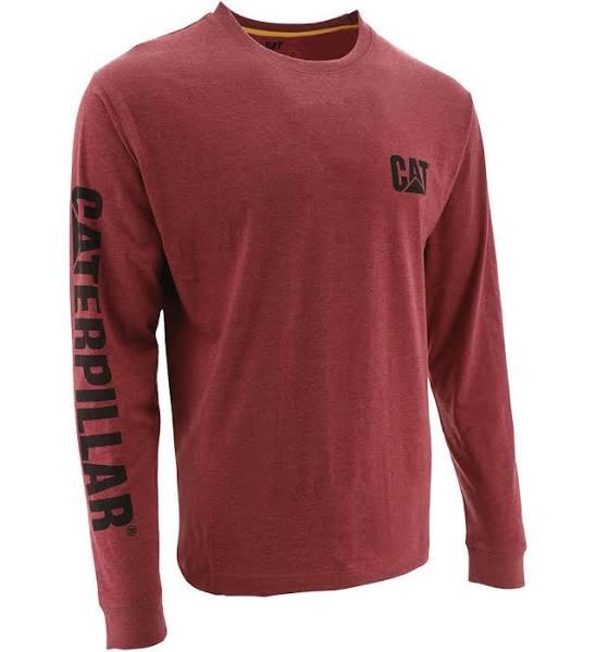 Caterpillar Trademark Banner L/S Tee - Size AU XL