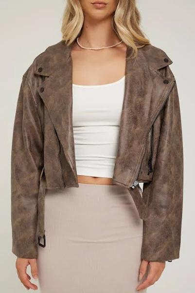 Staten Island Jacket - Chocolate - L - Women's Jackets - Lioness Fashion | AfterPay Available