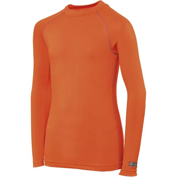 Rhino Childrens Boys Long Sleeve Thermal Underwear Base Layer Vest Top Orange XSY