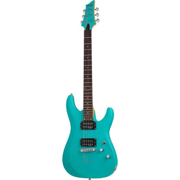 Schecter C-6 Deluxe Electric Guitar - Satin Aqua SCH428