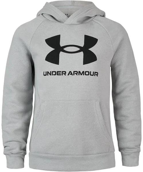 Under Armour Rival Fleece Logo Hoodie Junior - Grey - Kids