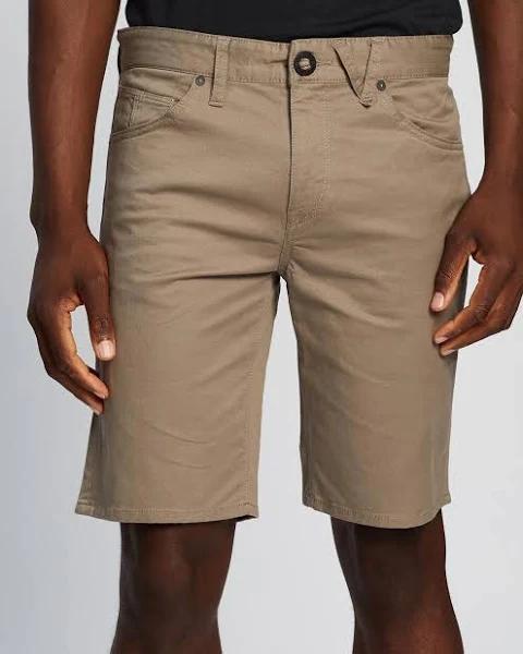 Volcom Men's Solver Lite 5 Pocket Chino Shorts - Brindle - 28 - AfterPay & zipPay Available