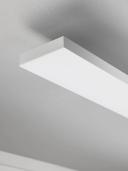 Yuma LED Long Dimmable CCT Flush Mount in White