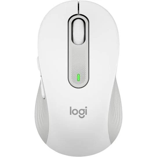 Logitech Signature M650 Mouse - Wireless - Bluetooth/Radio Frequency - Off White - USB - 4000 DPI - Scroll Wheel - Medium Hand/Palm Size - Right-hande