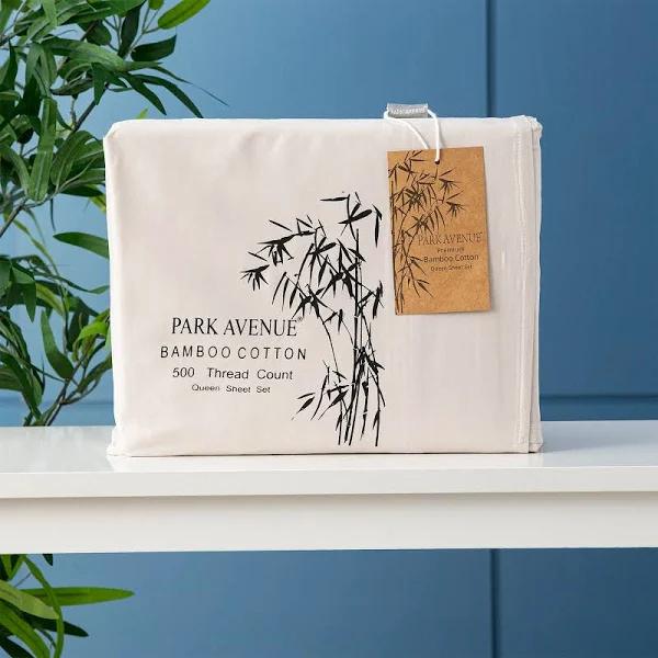 Park Avenue 500 Thread Count Bamboo Cotton Sheet Set Mega Queen Dove