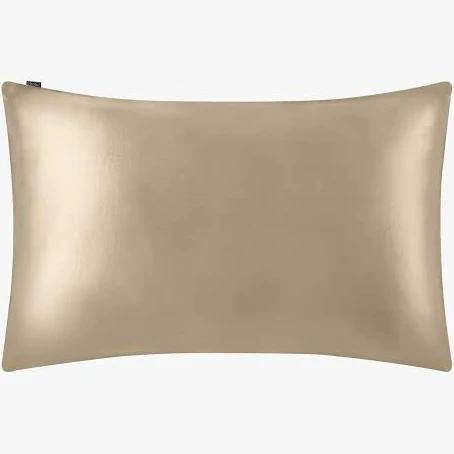 LILYSILK 100% Charmeuse Silk Pillowcase Coffee Australia For Deep Slumber Breathable King (50 x 90cm)