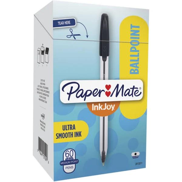 Paper Mate Inkjoy 50ST Ballpoint Pen Black Box of 60