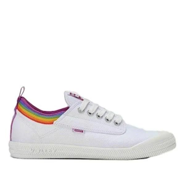 Volley Pride International S Casual Mens | Women's | White | Rainbow Lgbt Shoes | US 10