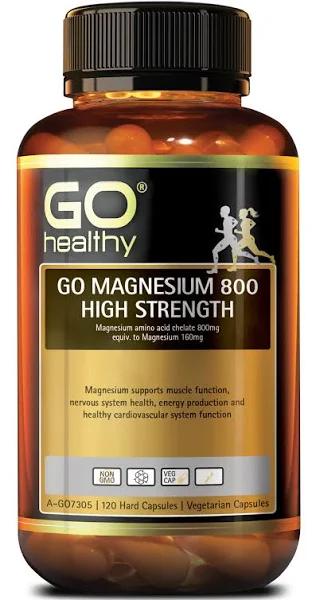 Go Healthy High Strength Magnesium 800 120 Capsules