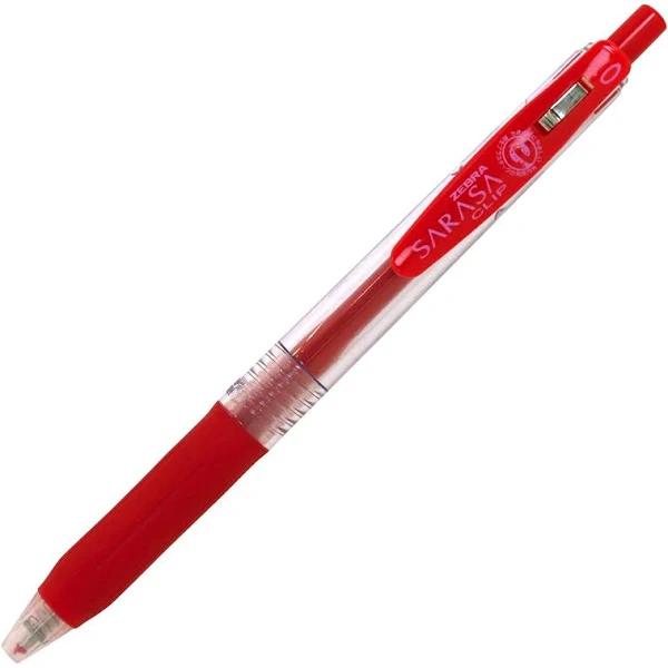 Zebra Sarasa Clip Gel Ballpoint Pen 1.0mm Red