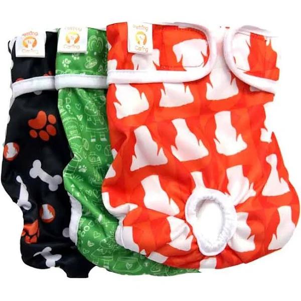 Petting Is Caring Dog Diapers Washable & Reusable Female and Male Dog Diapers Materials Durable Machine Washable Solution For Pet Incontinence An