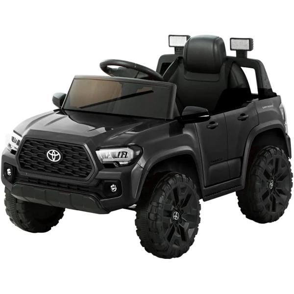 Toyota Ride On Car Kids Electric Toy Cars Tacoma Off Road Jeep 12V Battery - Black