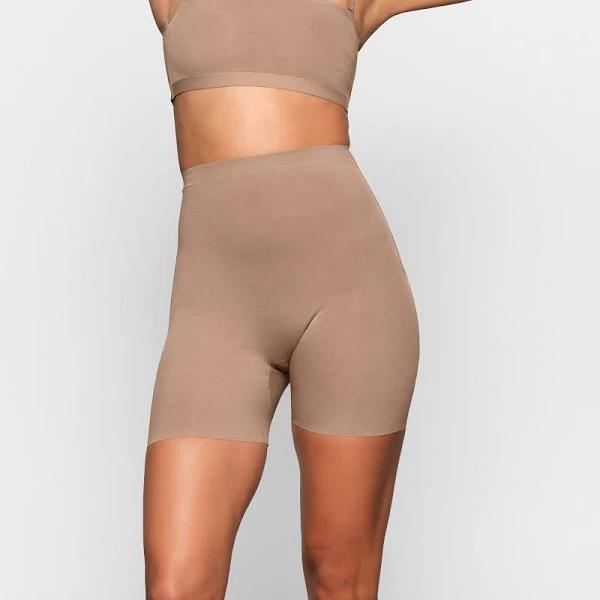 SKIMS Low Back Short | Sienna | Medium Neutral | Sheer Sculpt | L | Large | Women's