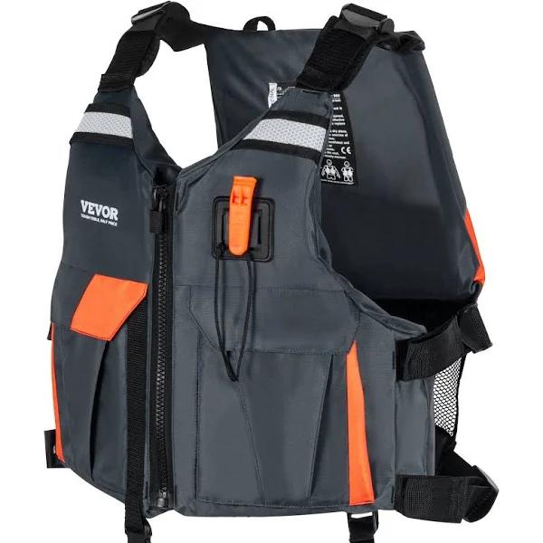 VEVOR Life Vest for Watersports (PFD) Life Jacket with Waterproof Nylon & 96N Buoyancy Life Vest/Jacket for Any Water Activity-Fishing Kayaking