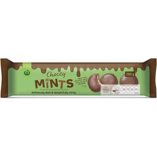 Woolworths Choccy Mints Biscuit 200g