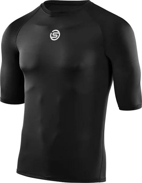 Skins Series-1 Mens Compression Short Sleeve Top - Black