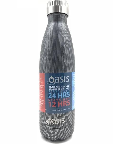 Oasis Stainless Steel Insulated Drink Bottle - Graphite (500ml)