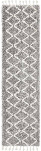 Saffron 22 Silver Runner Rug 400 x 80cm