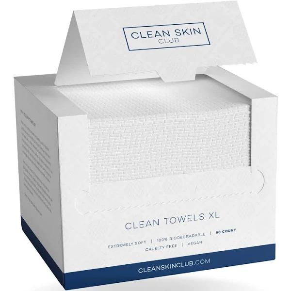 Clean Skin Club - Clean Towels XL | World's 1st Biodegradable Face Tow