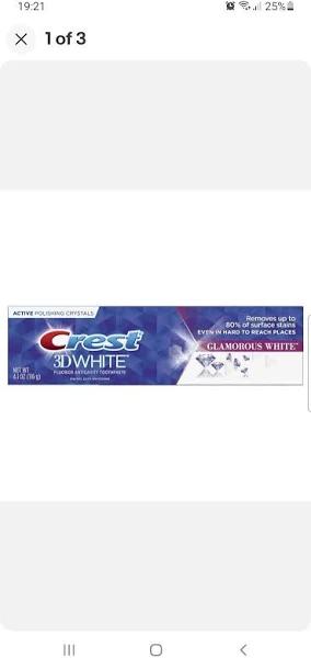 Crest 3D White Radiant Mint Toothpaste, 4.1 oz (116 g)