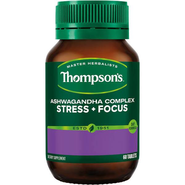 Thompson's Ashwagandha Complex Stress + Focus 60 Tablets