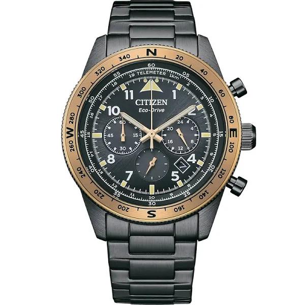 Citizen CA4556-89E Eco-Drive Black and Gold Tone Mens Watch