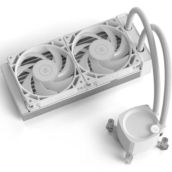 EKWB Nucleus CR240 Lux D-RGB 240mm AIO Liquid CPU Cooler - White