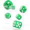 Oakie DOAKIE Dice D6 16 mm Speckled - Green (12)