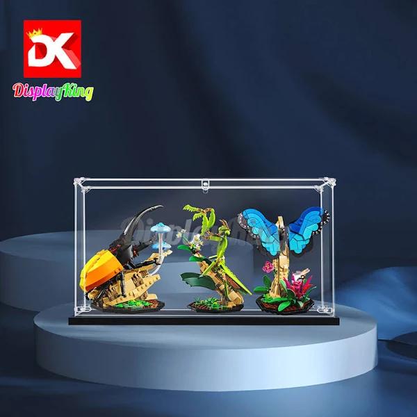 Display King - Acrylic Display Case for LEGO The Insect Collection 21342 3mm Thickness Dust-free and Crystal Clear Display Case with Screw - No