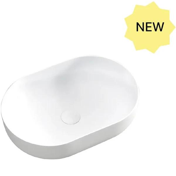 Otti Portofino Solid Surface Round Basin Matte White 500x345x140mm