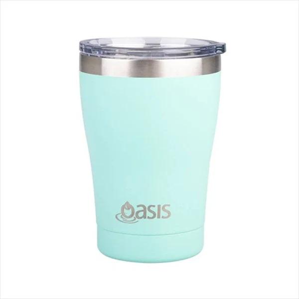 Oasis Stainless Steel Double Wall Insulated Travel Cup 350ml Mint