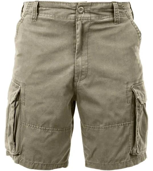 Rothco - Vintage Solid Paratrooper Khaki Cargo Shorts