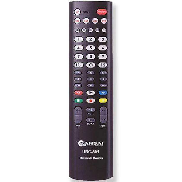 Sansai 5in1 Universal TV Remote Replacement For Television/VCR/SAT/CBL/DVD Black