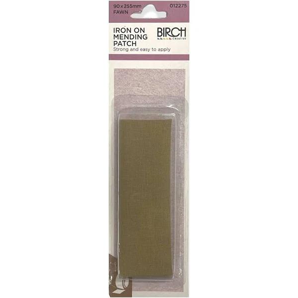 Birch Iron On Mending Patch Fawn / 90 x 255mm / One Size