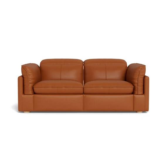 Sorrento Leather Battery Recliner Sofa Ginger by Freedom