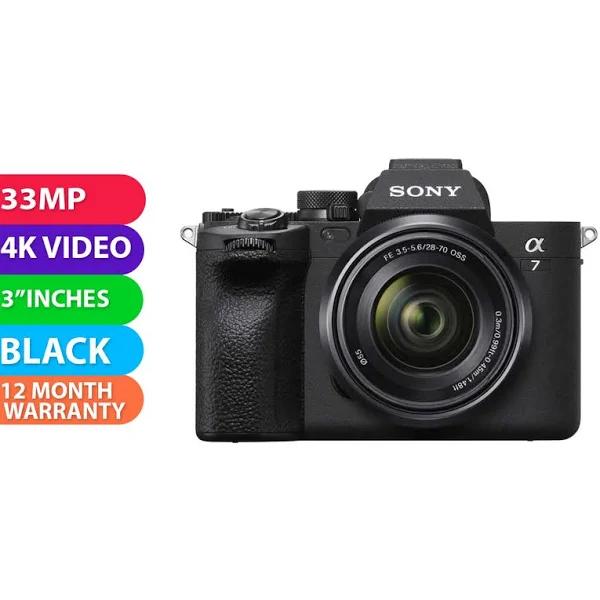 Sony Alpha A7 Mark IV Mirrorless Camera with 28-70mm Lens - BRAND NEW - Earn Everyday Rewards, Afterpay Available