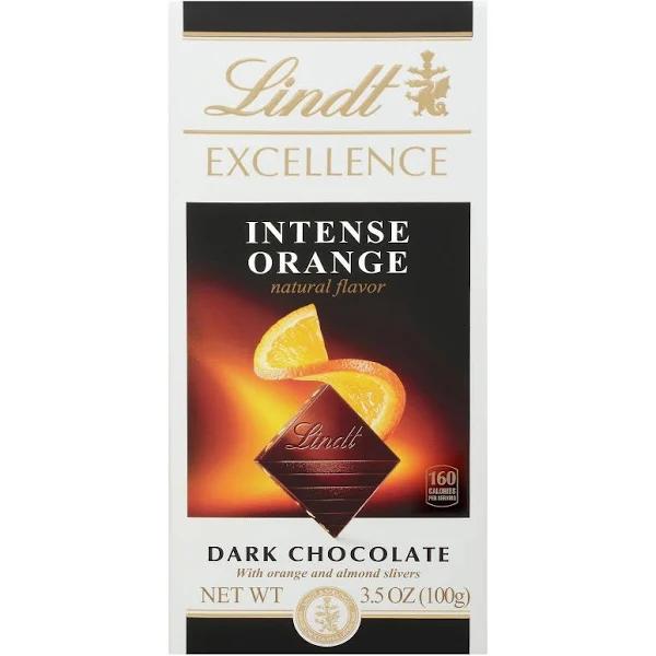 Lindt Excellence Intense Orange Dark Chocolate Bar, 3.5 oz