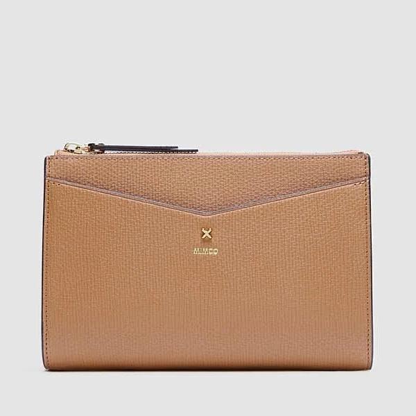 Mimco D-Vine Medium Pouch in Caramel