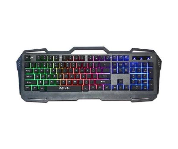 AK-400 USB Interface 104 Keys Wired Colorful Backlight Gaming Keyboard For Computer PC Laptop(black)