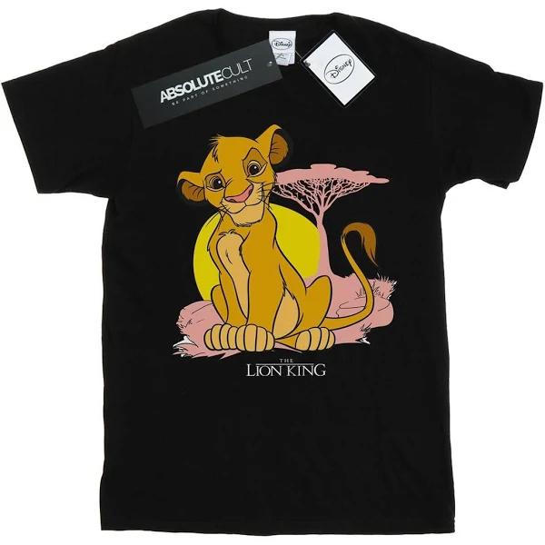 Disney Boys The Lion King Simba Pastel T-Shirt (Black) (9-11 Years)