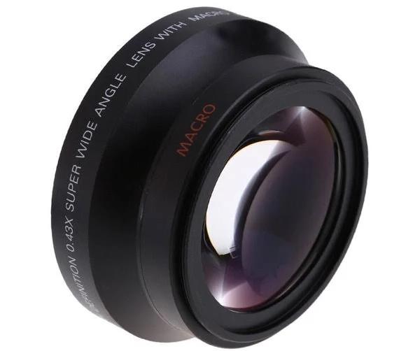 67mm Digital High Definition 0.43×SuPer Wide Angle Lens With Macro Japan Optics for Canon Rebel T5i T4i T3i 18-135mm 17-85mm and Nikon 18-105 70-300VR