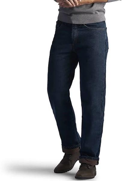 Lee Men's Fleece Lined Relaxed Fit Straight Leg Jean