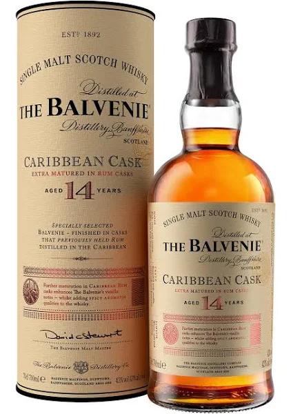 The Balvenie 14 Year Old Caribbean Cask Single Malt Scotch Whisky (700ml)