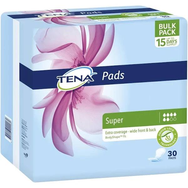 Tena Pads Super 30 Pack