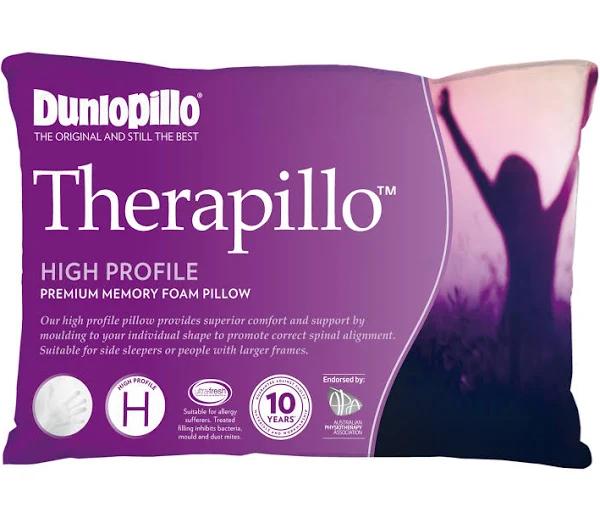 Therapillo Premium High Profile Memory Foam Pillow by Dunlopillo