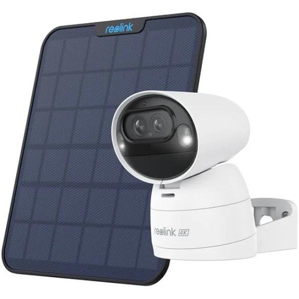 Reolink 4K Dual-Lens Wi-Fi Wireless Security Camera Color Night Vision, Pan Tilt Zoom Auto Tracking, Arugs Track & Solar Panel