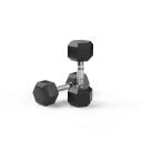 8kg Reeplex Rubber Hex Dumbbell Pair - AfterPay & zipPay Available